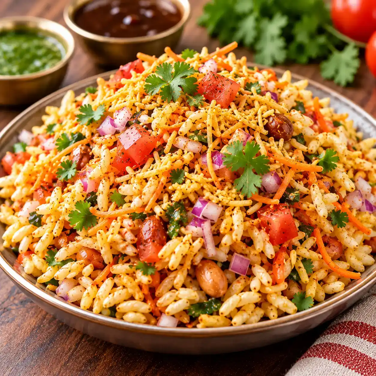 Bhel Puri — Experience a vibrant explosion of flavors with our Bhel Puri! at Apna Bazar - Eatery